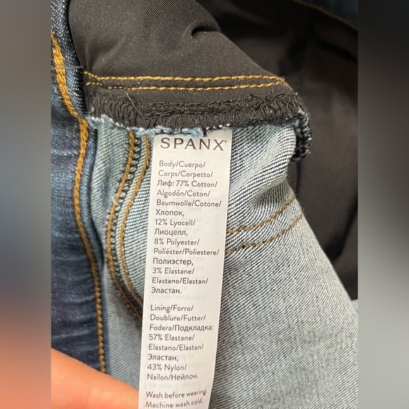NWT SPANX Distressed Ankle Skinny Raw Hem Legging Jeans 20203R Size Small - Picture 11 of 11